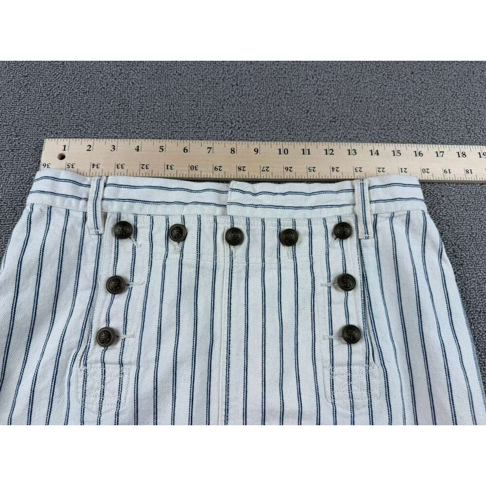 LAUREN RALPH LAUREN Women’s 8 Blue and White Striped Sailor Skirt‎ - Picture 4 of 6